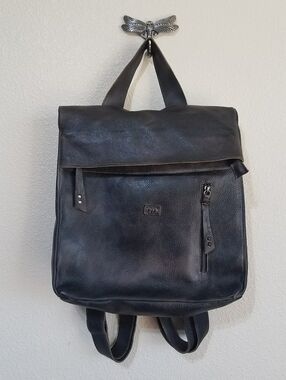 Bed Stu Howie Leather Backpack in Dark Brown